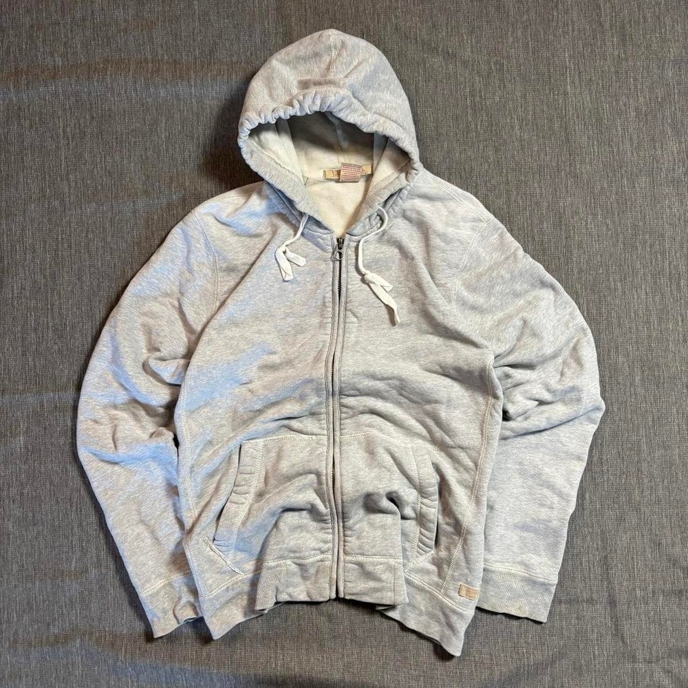 Grey zip up hoodie with pockets